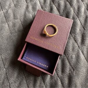 Monica Vinader Gold Knot Ring